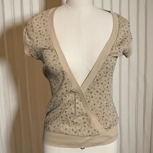 BOGO 🤑Blu Chic Deep V-Neck Short Sleeve Blouse